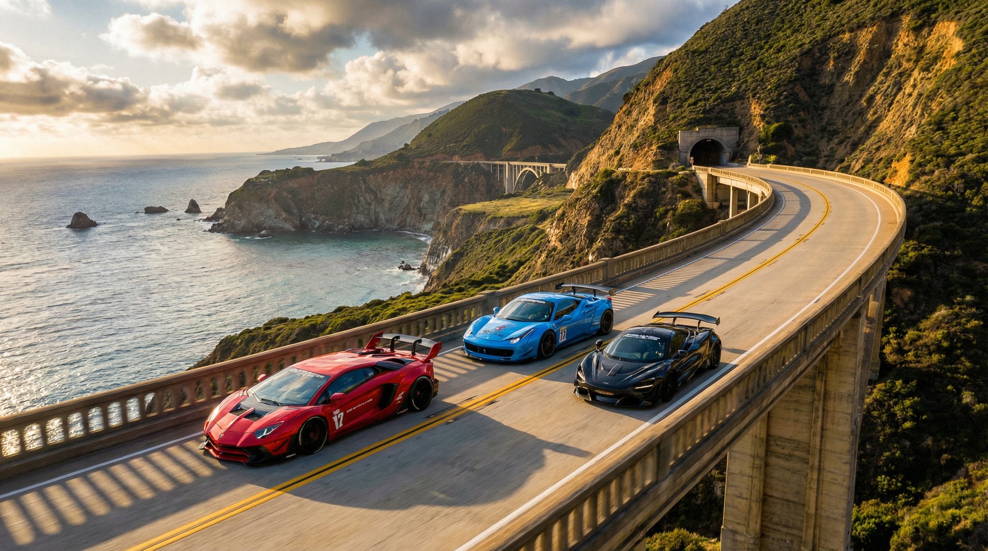 91海岸公路跑车视频